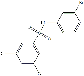 N-(3-bromophenyl)-3,5-dichlorobenzene-1-sulfonamide Structure