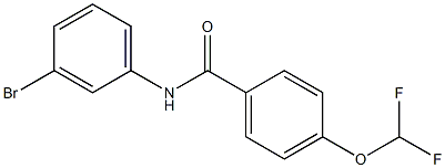 N-(3-bromophenyl)-4-(difluoromethoxy)benzamide 구조식 이미지