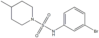N-(3-bromophenyl)-4-methylpiperidine-1-sulfonamide 구조식 이미지