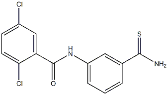 N-(3-carbamothioylphenyl)-2,5-dichlorobenzamide 구조식 이미지