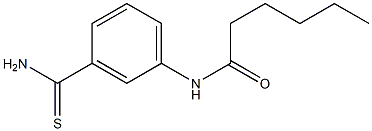 N-(3-carbamothioylphenyl)hexanamide 구조식 이미지