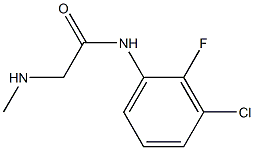 N-(3-chloro-2-fluorophenyl)-2-(methylamino)acetamide Structure