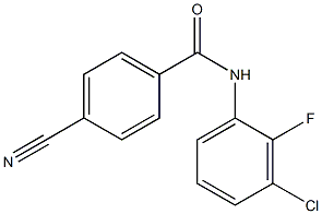 N-(3-chloro-2-fluorophenyl)-4-cyanobenzamide Structure