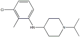 N-(3-chloro-2-methylphenyl)-1-(propan-2-yl)piperidin-4-amine 구조식 이미지