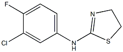 N-(3-chloro-4-fluorophenyl)-4,5-dihydro-1,3-thiazol-2-amine 구조식 이미지