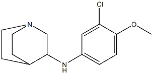 N-(3-chloro-4-methoxyphenyl)-1-azabicyclo[2.2.2]octan-3-amine Structure