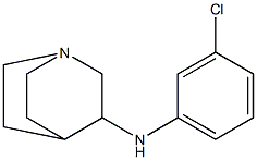 N-(3-chlorophenyl)-1-azabicyclo[2.2.2]octan-3-amine 구조식 이미지