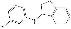 N-(3-chlorophenyl)-2,3-dihydro-1H-inden-1-amine 구조식 이미지