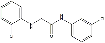 N-(3-chlorophenyl)-2-[(2-chlorophenyl)amino]acetamide 구조식 이미지