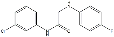 N-(3-chlorophenyl)-2-[(4-fluorophenyl)amino]acetamide 구조식 이미지