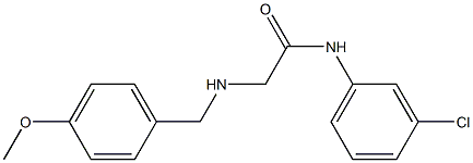 N-(3-chlorophenyl)-2-{[(4-methoxyphenyl)methyl]amino}acetamide 구조식 이미지