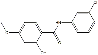 N-(3-chlorophenyl)-2-hydroxy-4-methoxybenzamide 구조식 이미지