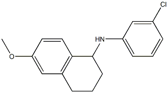 N-(3-chlorophenyl)-6-methoxy-1,2,3,4-tetrahydronaphthalen-1-amine 구조식 이미지