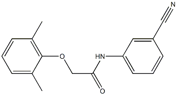 N-(3-cyanophenyl)-2-(2,6-dimethylphenoxy)acetamide Structure