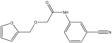 N-(3-cyanophenyl)-2-(furan-2-ylmethoxy)acetamide 구조식 이미지