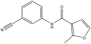 N-(3-cyanophenyl)-2-methyl-3-furamide 구조식 이미지