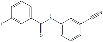 N-(3-cyanophenyl)-3-iodobenzamide 구조식 이미지