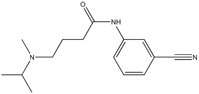 N-(3-cyanophenyl)-4-[methyl(propan-2-yl)amino]butanamide 구조식 이미지