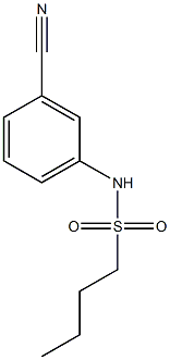 N-(3-cyanophenyl)butane-1-sulfonamide Structure