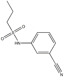N-(3-cyanophenyl)propane-1-sulfonamide Structure