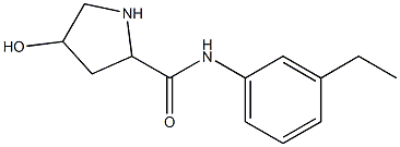 N-(3-ethylphenyl)-4-hydroxypyrrolidine-2-carboxamide 구조식 이미지