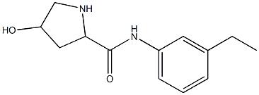 N-(3-ethylphenyl)-4-hydroxypyrrolidine-2-carboxamide Structure