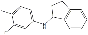 N-(3-fluoro-4-methylphenyl)-2,3-dihydro-1H-inden-1-amine 구조식 이미지