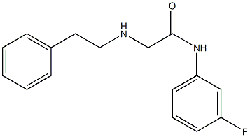 N-(3-fluorophenyl)-2-[(2-phenylethyl)amino]acetamide 구조식 이미지