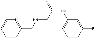 N-(3-fluorophenyl)-2-[(pyridin-2-ylmethyl)amino]acetamide Structure