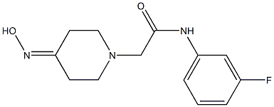 N-(3-fluorophenyl)-2-[4-(hydroxyimino)piperidin-1-yl]acetamide Structure