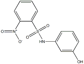 N-(3-hydroxyphenyl)-2-nitrobenzene-1-sulfonamide Structure