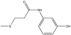 N-(3-hydroxyphenyl)-3-(methylsulfanyl)propanamide Structure