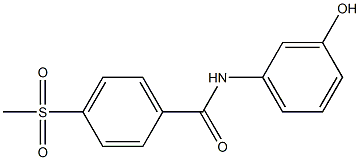 N-(3-hydroxyphenyl)-4-methanesulfonylbenzamide Structure