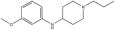 N-(3-methoxyphenyl)-1-propylpiperidin-4-amine 구조식 이미지