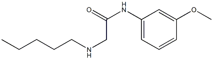 N-(3-methoxyphenyl)-2-(pentylamino)acetamide Structure