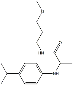 N-(3-methoxypropyl)-2-{[4-(propan-2-yl)phenyl]amino}propanamide 구조식 이미지