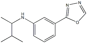 N-(3-methylbutan-2-yl)-3-(1,3,4-oxadiazol-2-yl)aniline Structure
