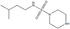 N-(3-methylbutyl)piperazine-1-sulfonamide Structure