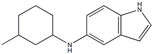 N-(3-methylcyclohexyl)-1H-indol-5-amine Structure