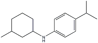 N-(3-methylcyclohexyl)-4-(propan-2-yl)aniline 구조식 이미지