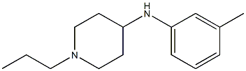 N-(3-methylphenyl)-1-propylpiperidin-4-amine 구조식 이미지