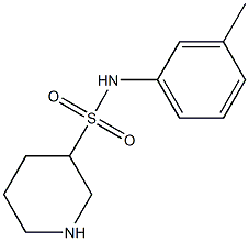 N-(3-methylphenyl)piperidine-3-sulfonamide 구조식 이미지