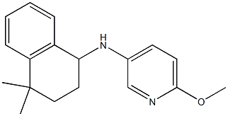 N-(4,4-dimethyl-1,2,3,4-tetrahydronaphthalen-1-yl)-6-methoxypyridin-3-amine 구조식 이미지