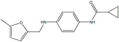 N-(4-{[(5-methylfuran-2-yl)methyl]amino}phenyl)cyclopropanecarboxamide Structure