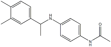 N-(4-{[1-(3,4-dimethylphenyl)ethyl]amino}phenyl)acetamide Structure