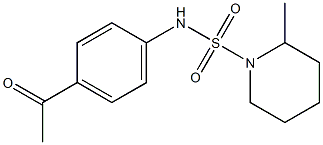 N-(4-acetylphenyl)-2-methylpiperidine-1-sulfonamide 구조식 이미지