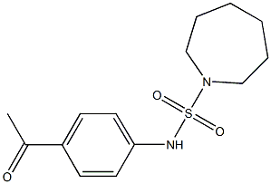 N-(4-acetylphenyl)azepane-1-sulfonamide 구조식 이미지