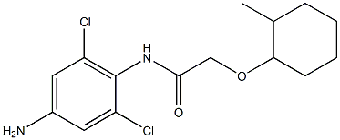 N-(4-amino-2,6-dichlorophenyl)-2-[(2-methylcyclohexyl)oxy]acetamide 구조식 이미지