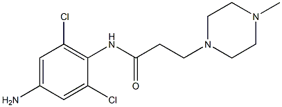 N-(4-amino-2,6-dichlorophenyl)-3-(4-methylpiperazin-1-yl)propanamide Structure