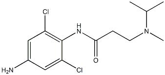 N-(4-amino-2,6-dichlorophenyl)-3-[methyl(propan-2-yl)amino]propanamide Structure